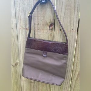Banana Republic Nylon & Leather Shoulder Bag​
